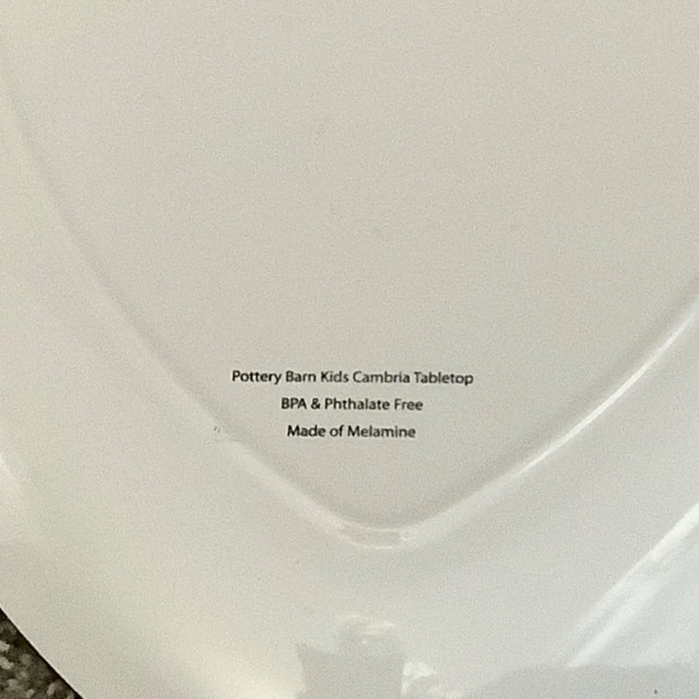 Pottery Barn Kids Valentine Heart Dog‎ Airplane Up in the Air For You Plate Dish